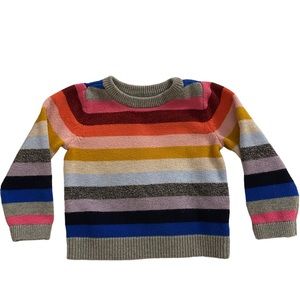 GAP Baby Colorful Striped Sweater. Size: 2 years